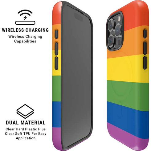 The Rainbow Flag iPhone 16 Pro Magsafe Impact Case