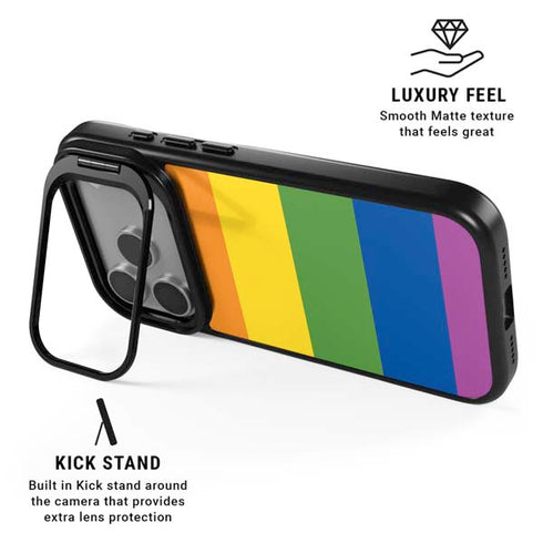 The Rainbow Flag iPhone 17 Pro Kickstand Case