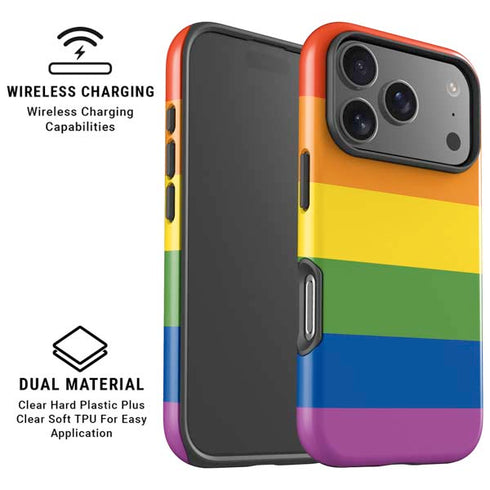 The Rainbow Flag iPhone 17 Pro Max Magsafe Impact Case