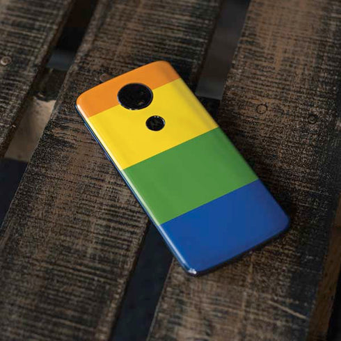 The Rainbow Flag Moto E5 Plus Skin