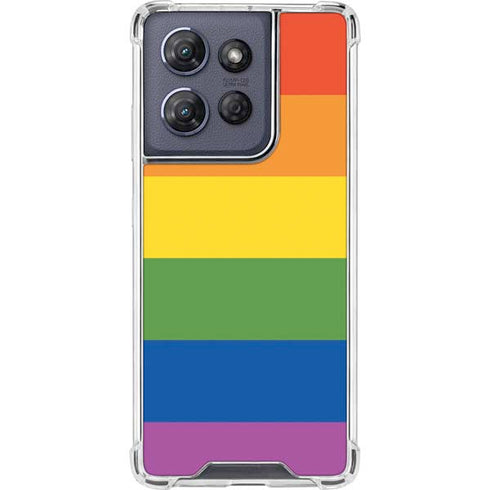 The Rainbow Flag Moto G 5G (2025) Clear Case
