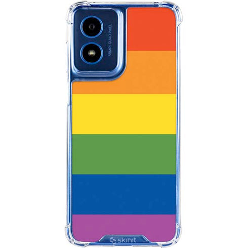The Rainbow Flag Moto G 5G (2024) Clear Case
