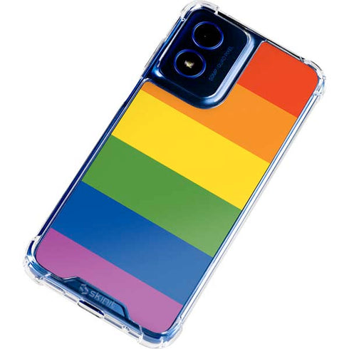 The Rainbow Flag Moto G 5G (2024) Clear Case