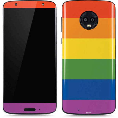 The Rainbow Flag Moto G6 Skin