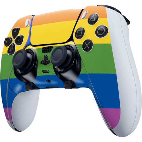The Rainbow Flag PS5 DualSense Edge Pro Controller Skin