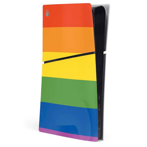 The Rainbow Flag PS5 Slim Digital Edition Console Skin
