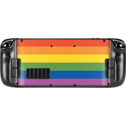 The Rainbow Flag Steam Deck Handheld Gaming Computer OLED Skin