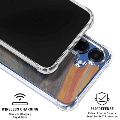 Edvard Munch The Scream Galaxy S25 Clear Case