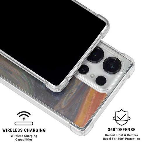 Edvard Munch The Scream Galaxy S25 Ultra Clear Case