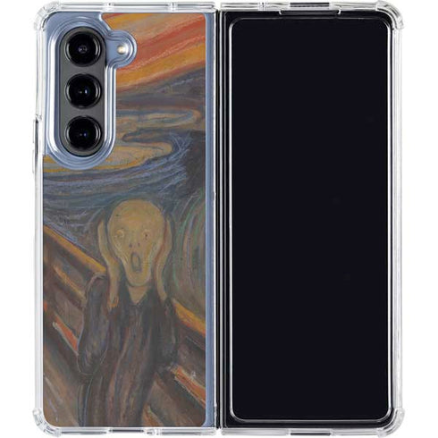 Edvard Munch The Scream Galaxy Z Fold5 5G Clear Case