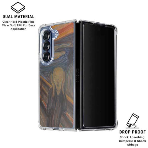 Edvard Munch The Scream Galaxy Z Fold6 Clear Case