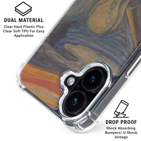 Edvard Munch The Scream iPhone 17 Clear Case