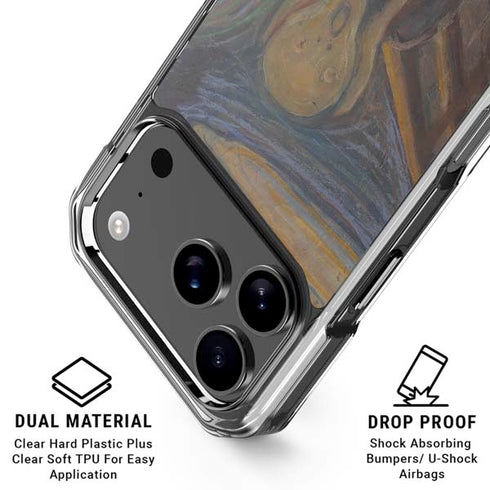 Edvard Munch The Scream iPhone 18 Pro Clear Case