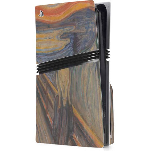 Edvard Munch The Scream PS5 Pro Disk Console Skin