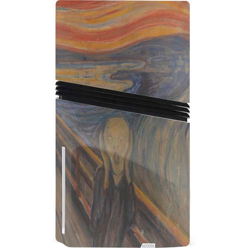 Edvard Munch The Scream PS5 Pro Disk Console Skin