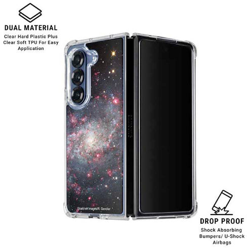 The Triangulum Galaxy Galaxy Z Fold7 Clear Case