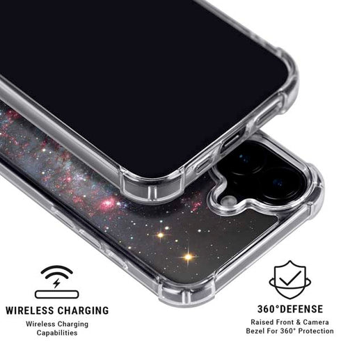 The Triangulum Galaxy iPhone 16 Plus Clear Case