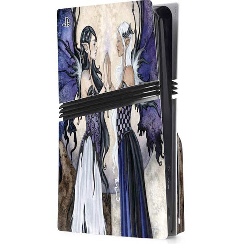 The Two Sisters by Amy Brown PS5 Pro Disk Console Skin