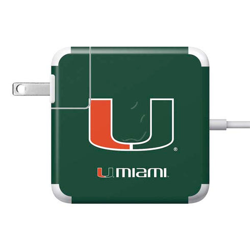 University of Miami The U 85W Power Adapter (15 and 17 inch MacBook Pro Charger) Skin