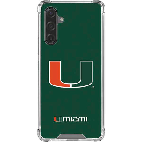 University of Miami The U Galaxy A17 Clear Case