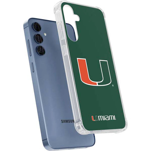 University of Miami The U Galaxy A55 5G Clear Case