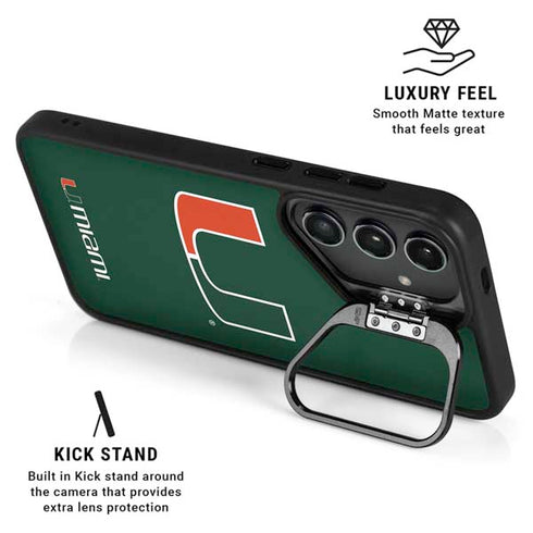 University of Miami The U Galaxy S24 Kickstand Case