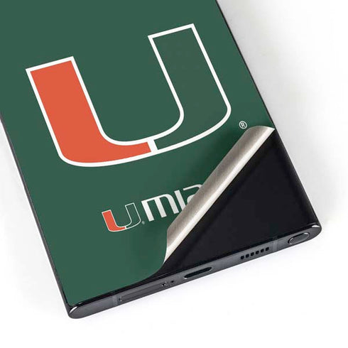 University of Miami The U Galaxy S24 Ultra Skin