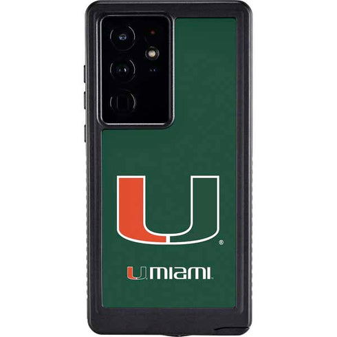 University of Miami The U Galaxy S24 Ultra Waterproof Case