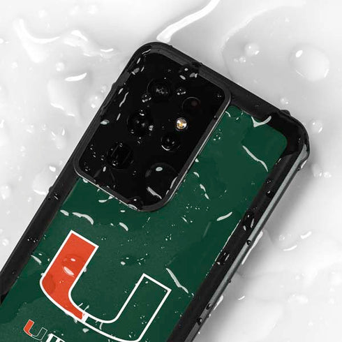 University of Miami The U Galaxy S24 Ultra Waterproof Case