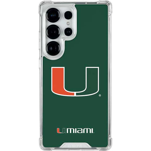 University of Miami The U Galaxy S25 Ultra Clear Case