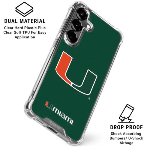 University of Miami The U Galaxy S26 Clear Case