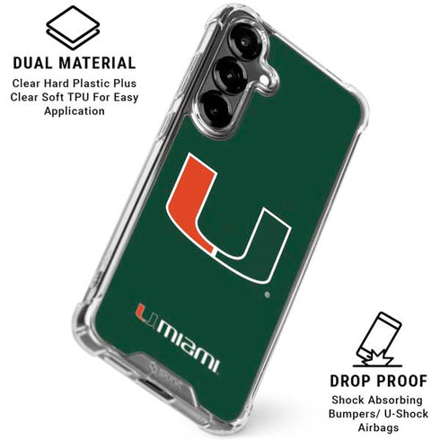 University of Miami The U Galaxy S26 Plus Clear Case