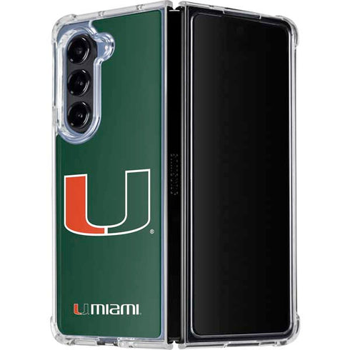 University of Miami The U Galaxy Z Fold5 5G Clear Case
