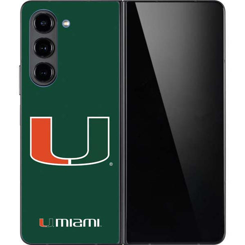 University of Miami The U Galaxy Z Fold5 5G Skin