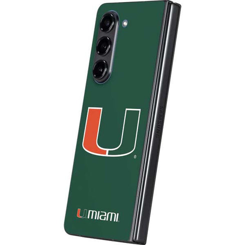 University of Miami The U Galaxy Z Fold5 5G Skin