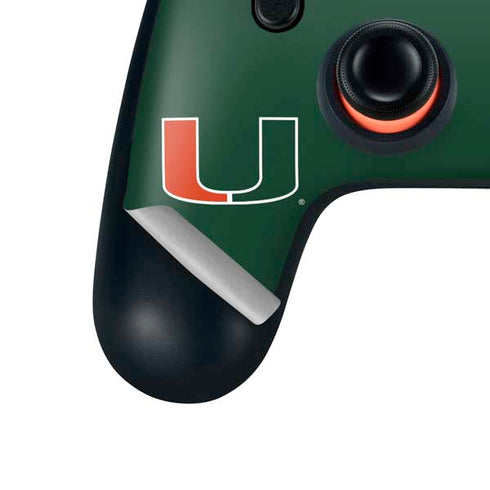University of Miami The U Google Stadia Controller Skin