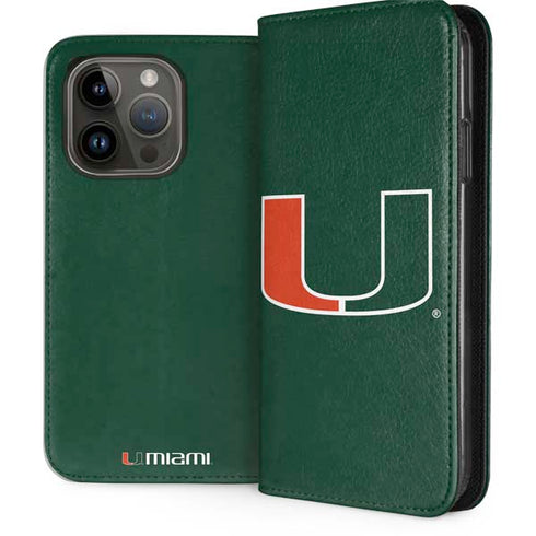 University of Miami The U iPhone 15 Pro Folio Case