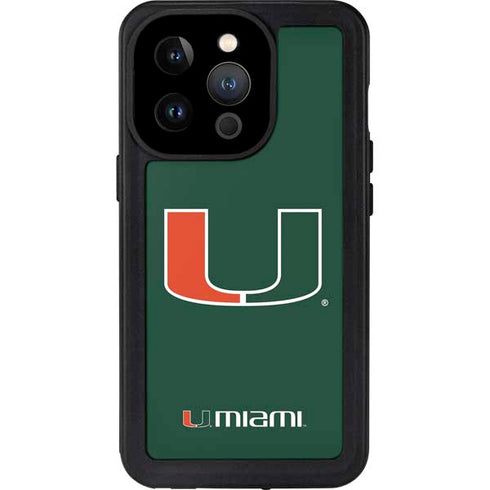 University of Miami The U iPhone 15 Pro Waterproof Case