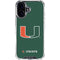 University of Miami The U iPhone 16 Plus Clear Case
