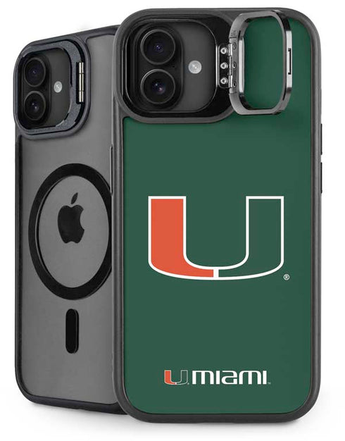 University of Miami The U iPhone 16 Plus Kickstand Case