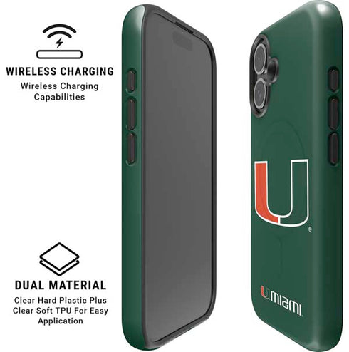 University of Miami The U iPhone 16 Plus Magsafe Impact Case