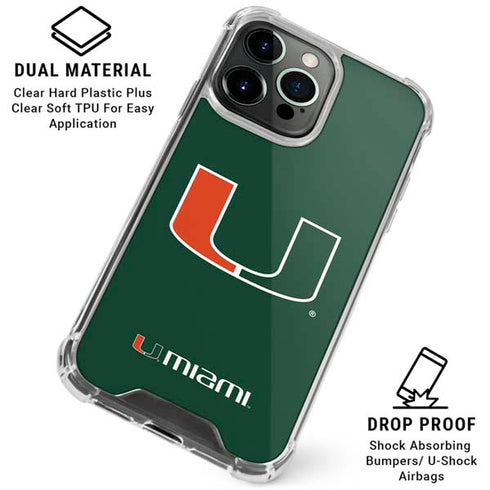 University of Miami The U iPhone 16 Pro Clear Case