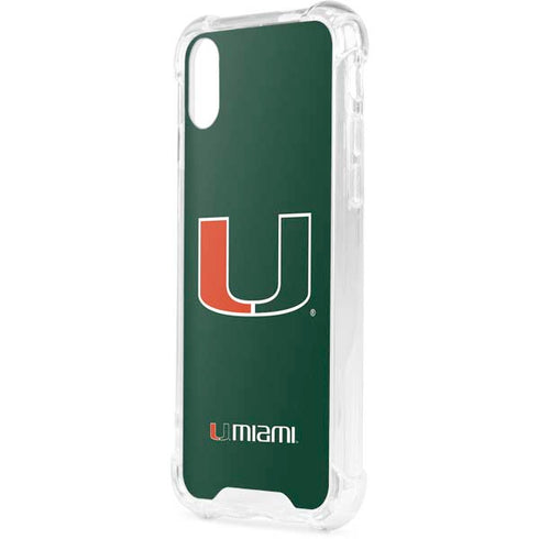 University of Miami The U iPhone XS Clear Case