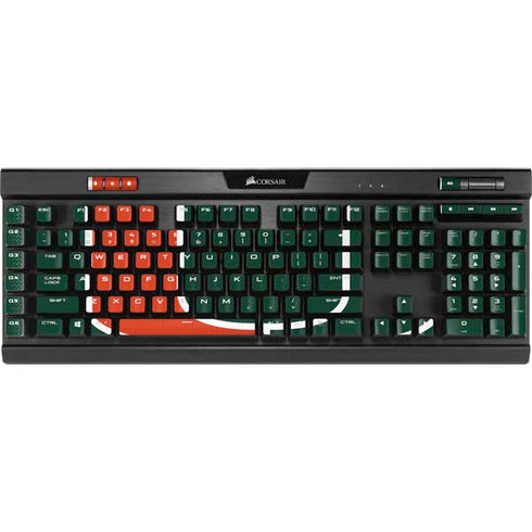 University of Miami The U K95 RGB PLATINUM Mechanical Gaming Keyboard Skin