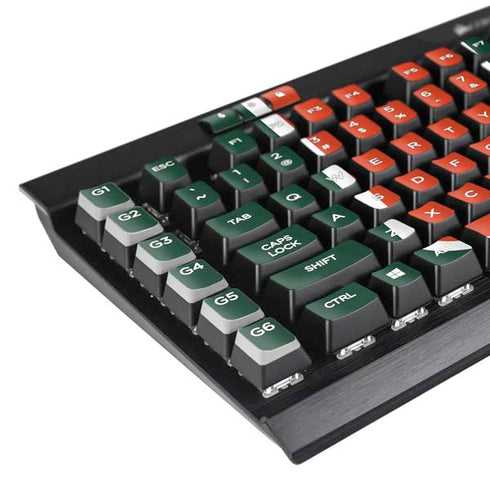 University of Miami The U K95 RGB PLATINUM Mechanical Gaming Keyboard Skin