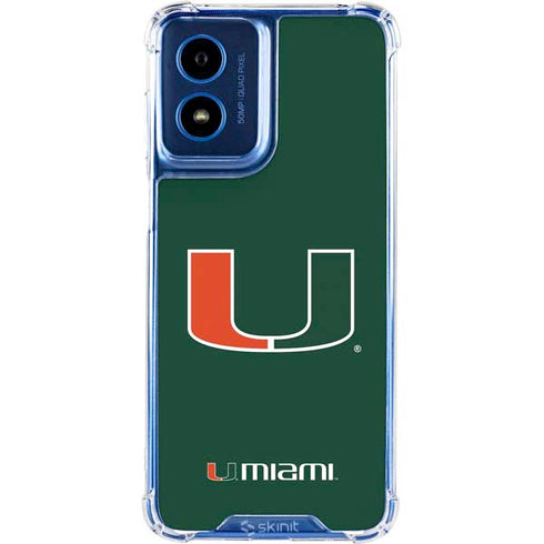 University of Miami The U Moto G 5G (2024) Clear Case