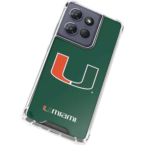 University of Miami The U Moto G Power 5G (2025) Clear Case