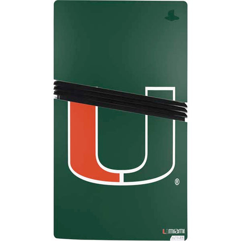 University of Miami The U PS5 Pro Console Skin