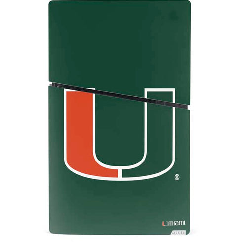 University of Miami The U PS5 Slim Digital Edition Console Skin