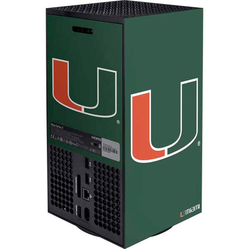 University of Miami The U XBox Series X Digital Edition Bundle Skin